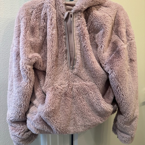 FP Movement - pink fluffy hoodie, half-zip - Picture 9 of 9